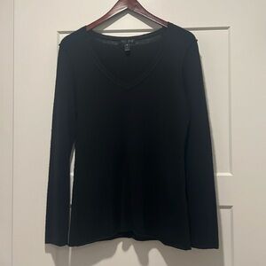 Black AQUA Cashmere Sweater